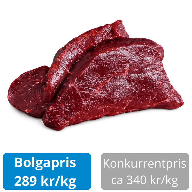 Hovedbilde Lofothval 2 kg – mørt biffkjøtt